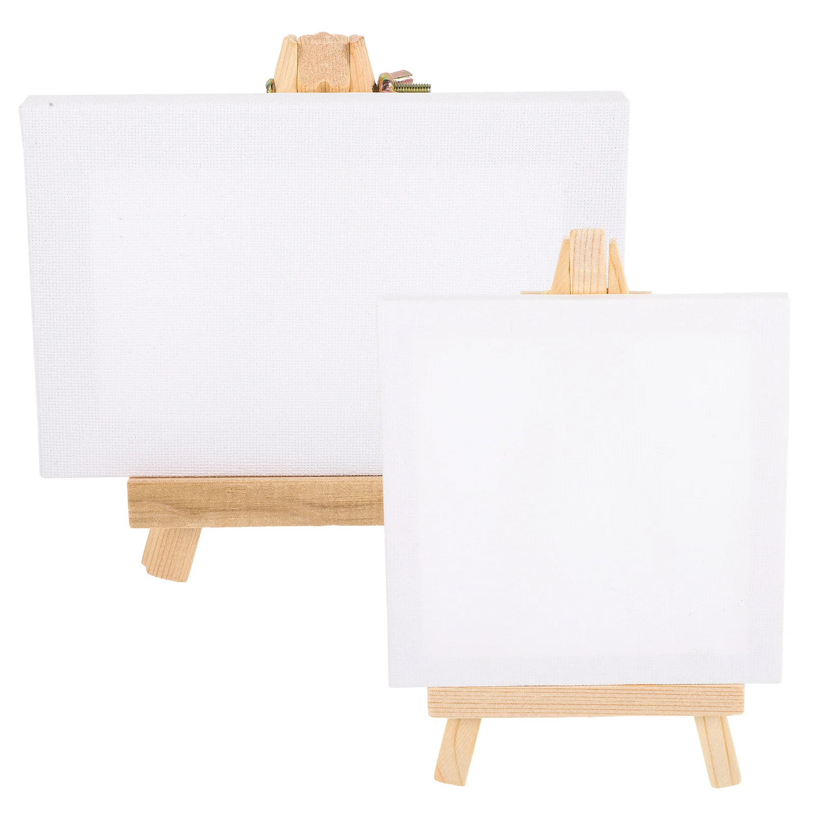 

2 set Crafted Diy Mini Canvas Set Multi-Function Easel For Painting Art Projects Small Canvas Display Stand Home Office Decor