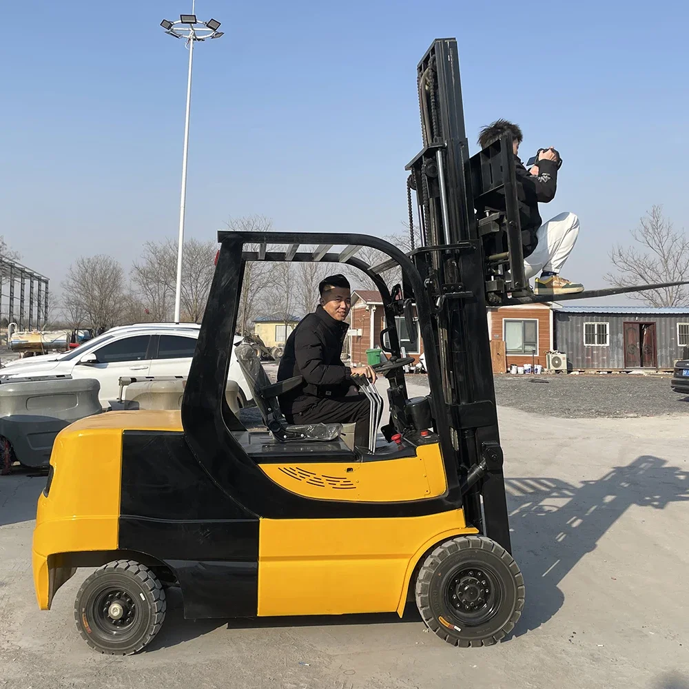 Free Delivery 2 Ton with Side-Shifter Electric Forklift  Flexible Cargo Handling Electric Forklift