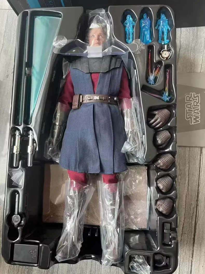 

Коллекционная фигурка HT HotToy TMS129 1/6: Анакин Скайуокер, Асока, солдат из «Звездных войн: Войны клонов», 12 дюймов, модель, подарок