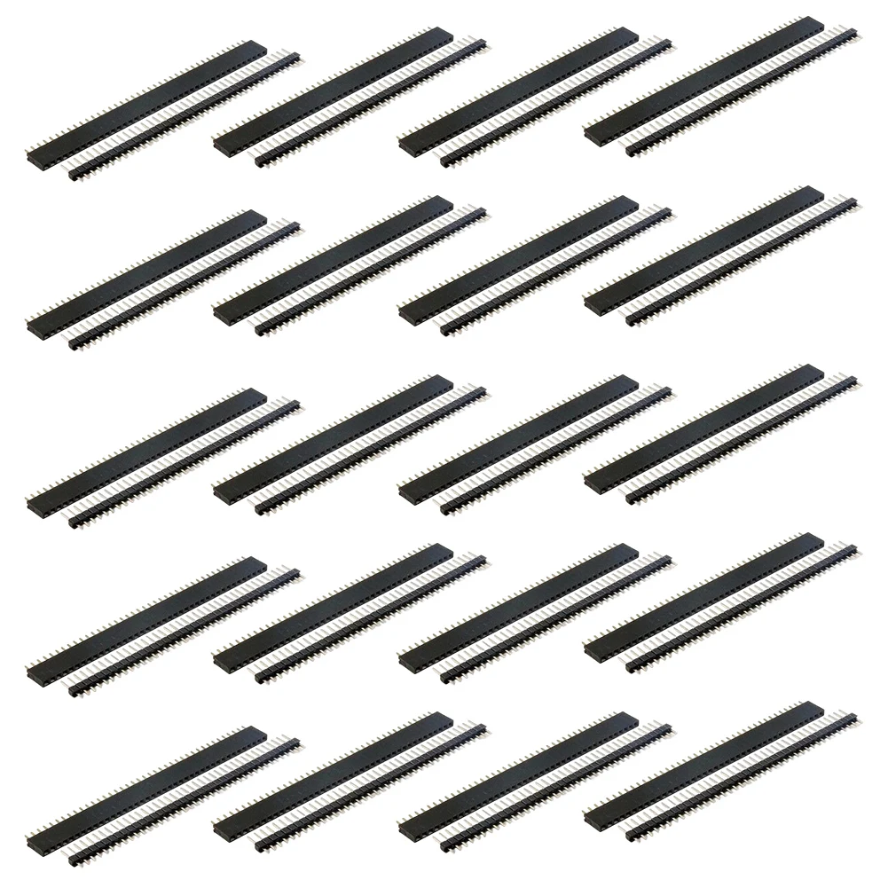 40pcs 2.54mm Breakaway Board 40 Pin Male Female Header For Solder Pins For Circuit Board Connection Electronic DIY Projects