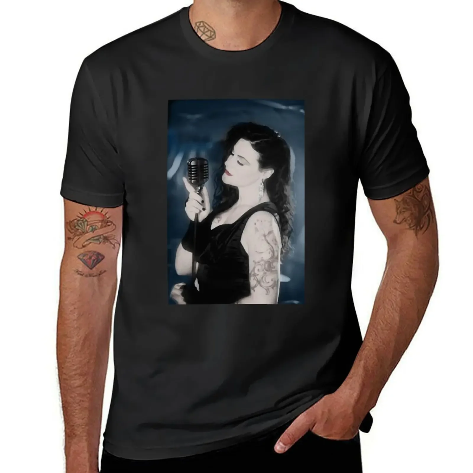 Floor Jansen Inspired Art T-shirt Blouse cute tops new edition t shirts men