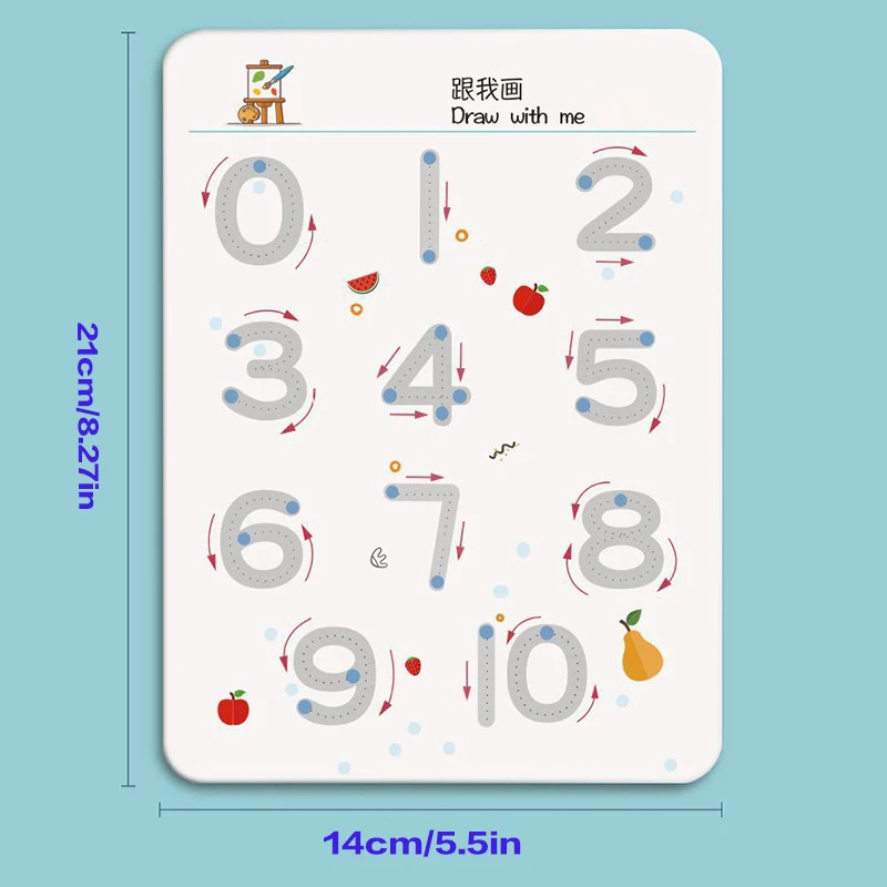 Bambini Montessori Disegno Giocattolo Penna Controllo Formazione Colore Forma Matematica Partita Gioco Set Attività di apprendimento per bambini Giocattolo educativo