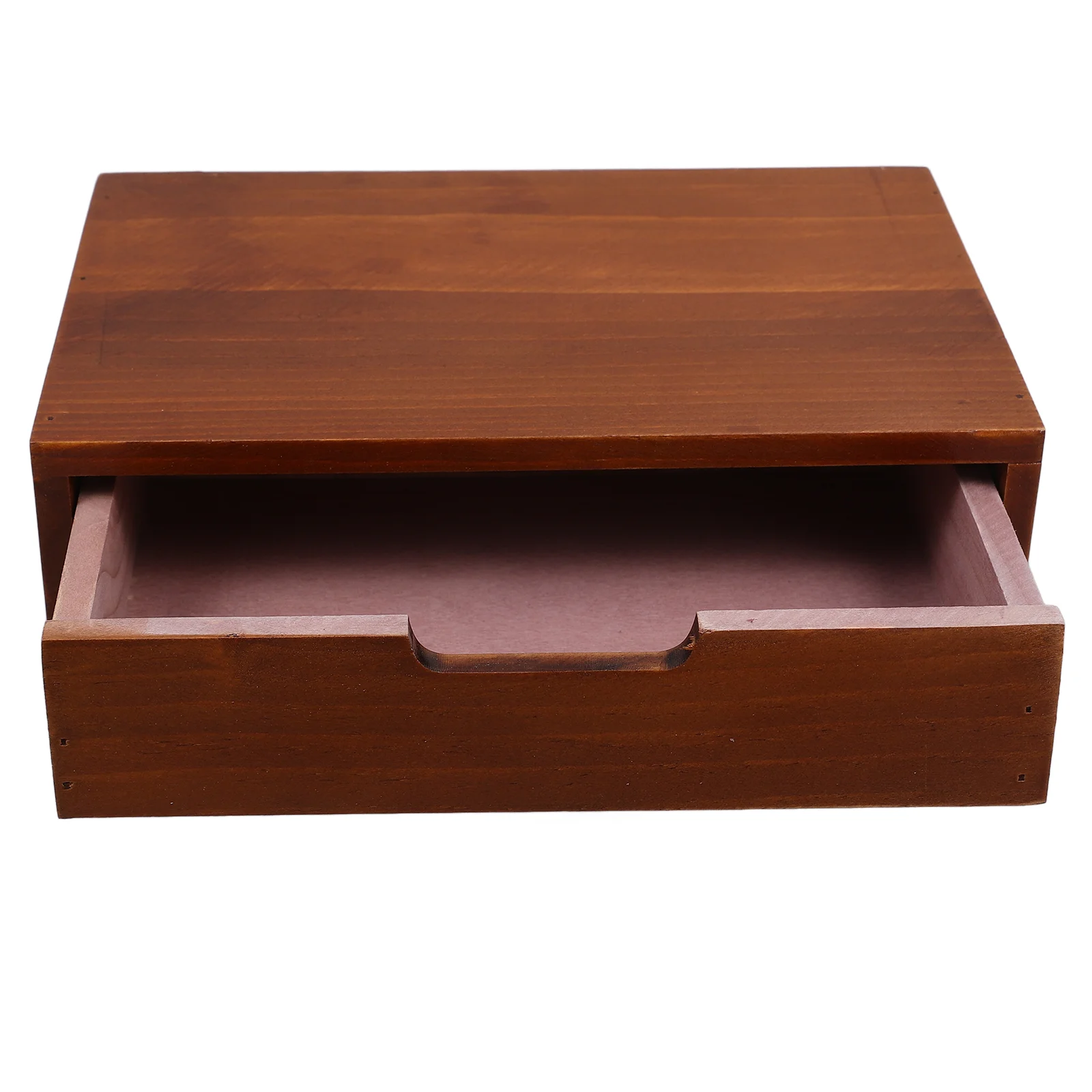 Drawer Storage Cabinet Bamboo Organizer Caddy Wood Desk Jewelry Wooden with Drawers Individual