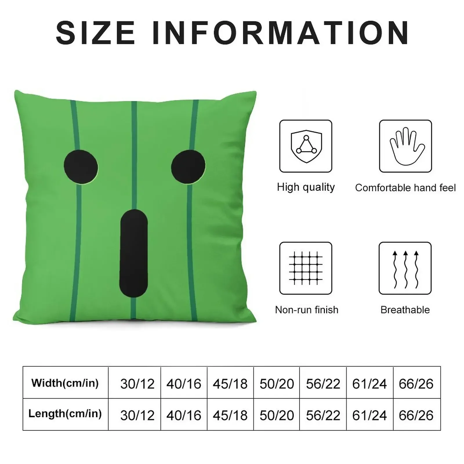 Cactuar Pillow Throw Pillow Cusions Cover Pillow Cases Decorative Christmas Covers sleeping pillows