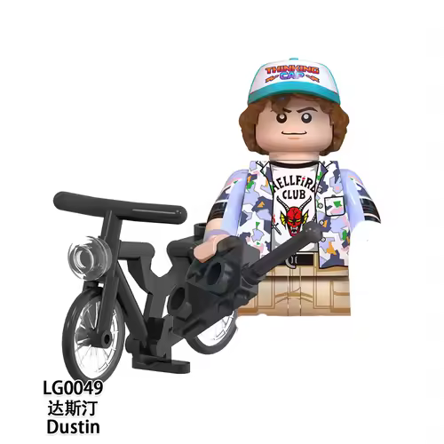 The Terrible Movie Upside Down Dustin Mike Lucas Will Eleven Model Building Blocks Enlighten Action Figure Toys For Children - Image 25