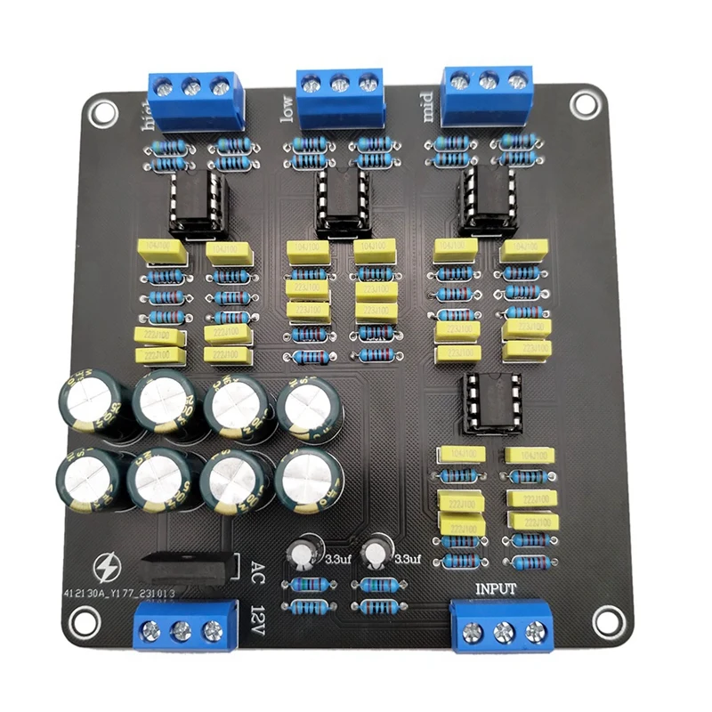 NE5532 Speaker Crossover Filter Dual-Channel 2.0 Stereo High/Mid/Bass 3-Way DIY Speaker Amplifier Divider