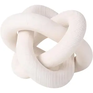 Hand-to-hand coffee table, modern rustic decoration Farmhouse Boho, simple chain link decoration, pine shelf decoration, simple 3-link 8 Main Sales Rustic Decoration - №4