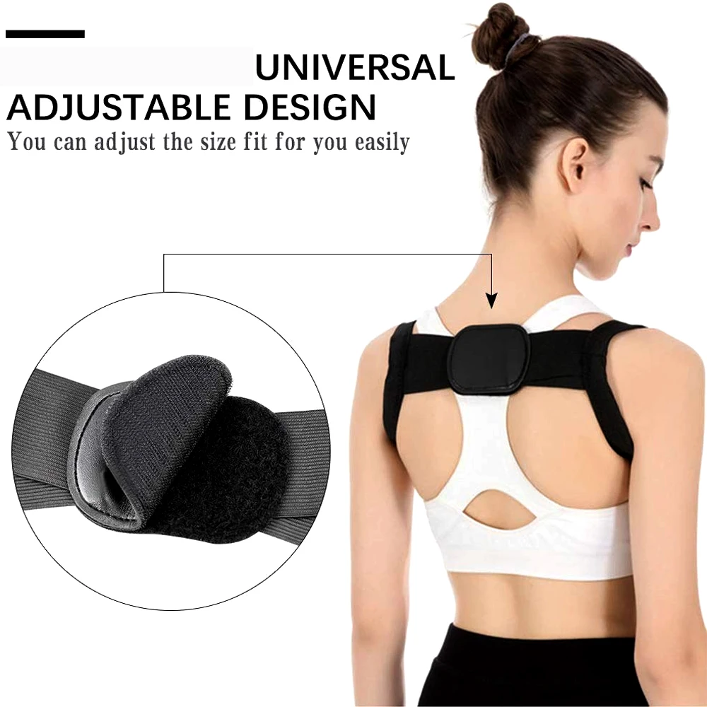 Invisible Hunchback Correction Belt Women Men Back Breathable Adjustable Shoulder Neck Spine Column Posture Support Corrector