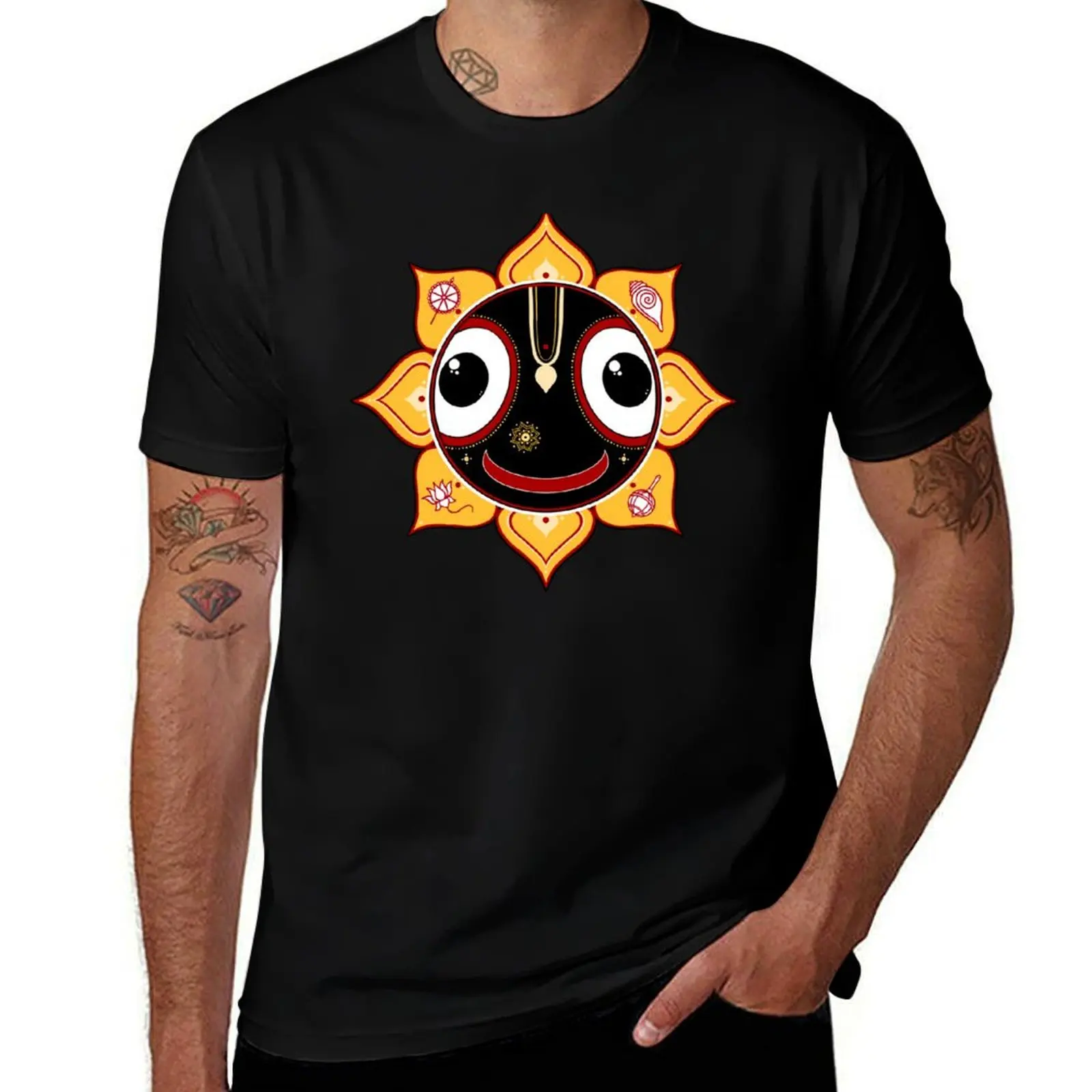 Smiling Jagannath T-Shirt sports fans basketball graphic tees mens t shirts top quality