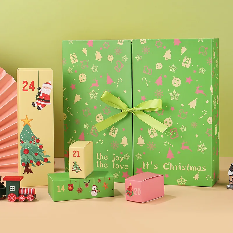 Custom.Advent Calendar Box Days Calendario De Adviento Maquillaje Box 24-Day Luxury Custom Calendar Box Hexgan