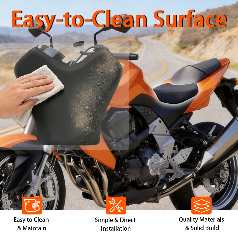 

PU Leather Front Rider Seat Cushion Saddle Seat Pad Motorcycles Accessories Fit For Kawasaki Z1000 Z750 Z 750 1000 2007 - 2010