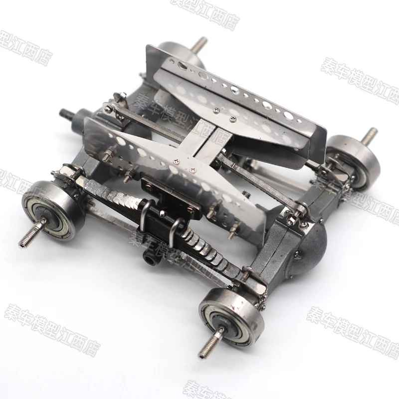 Model 1:24 Original Factory Heavy Duty Truck Model All Metal Static Modification RC Rear Axle Suspension Assembly Axle