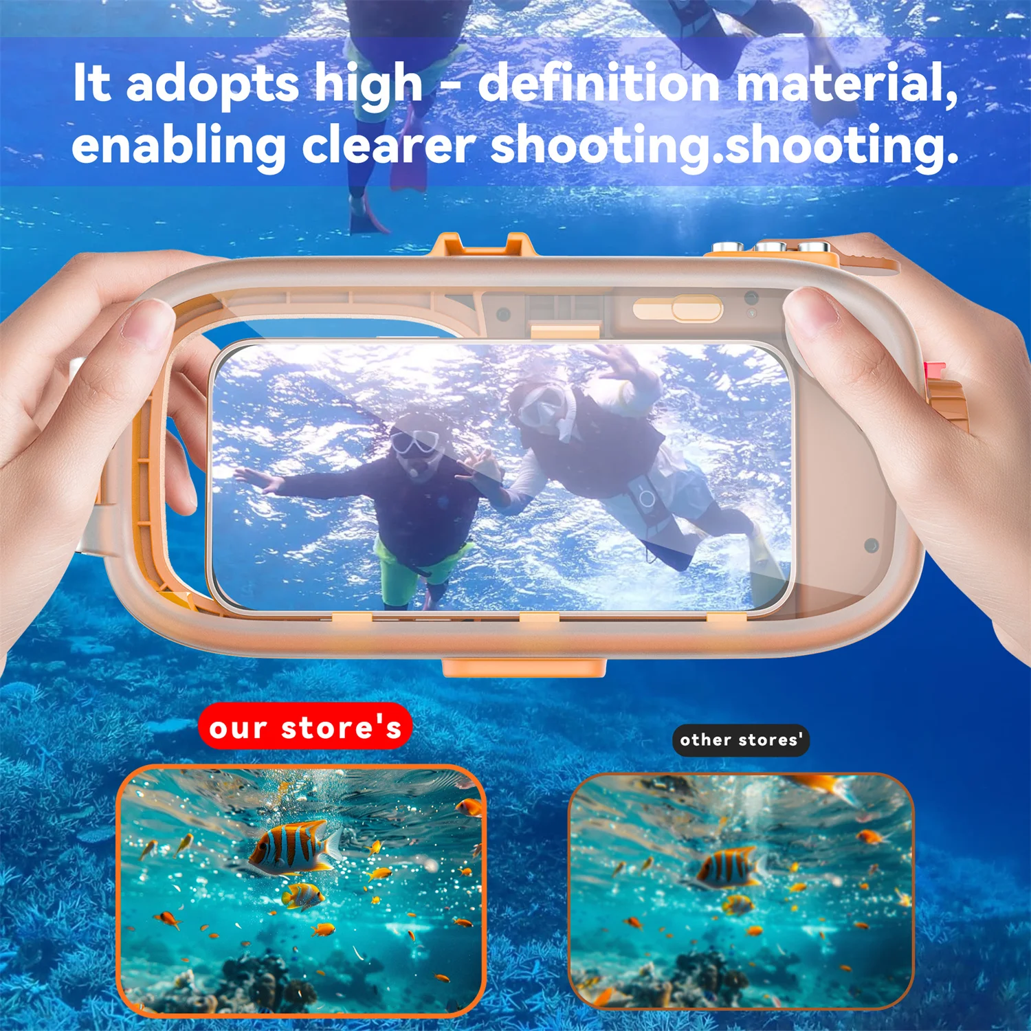 Universal Waterproof Case for Xiaomi 15 Ultra Note 14 Google 9Pro XL iPhone 17 ProMax S25 Ultra Underwater Diving Boxs 15M/49ft - Image 2