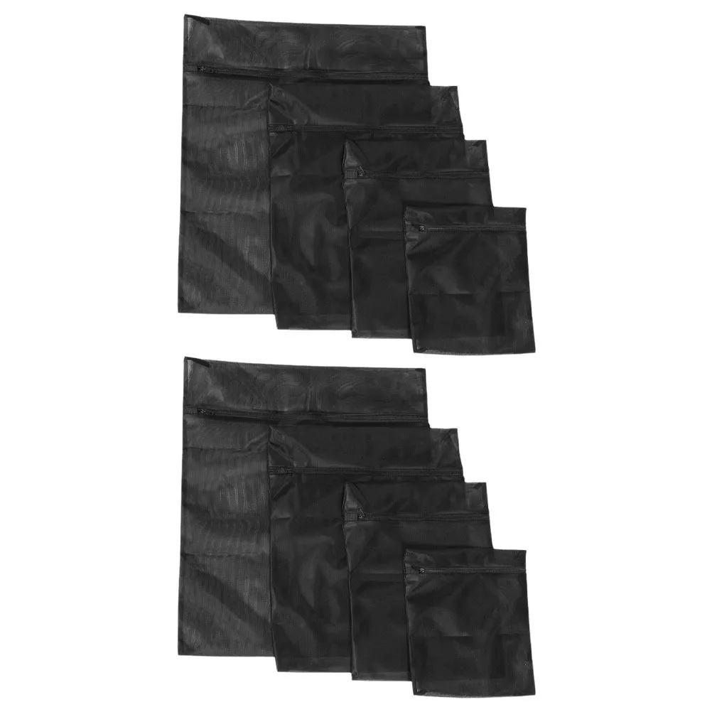 

2Set Mesh Laundry Bags Reusable Zippered Wash Bags for Washing Machine Delicate Fabrics Lingerie Socks Travel Use