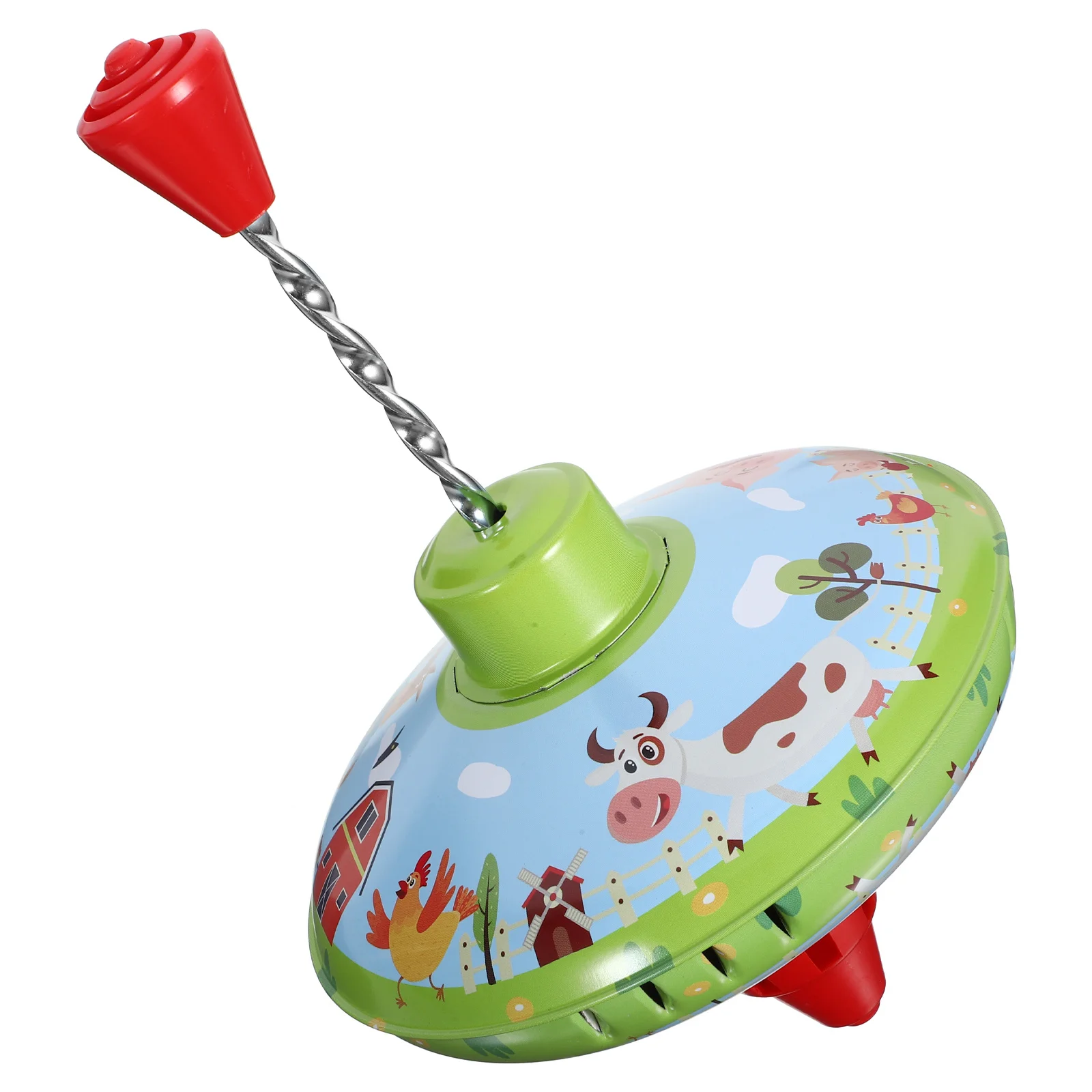 

1 Piece Iron Gyroscope Toy for Kids Fun Rotating Educational Spinning Top Interactive Retro Gift Birthday Present