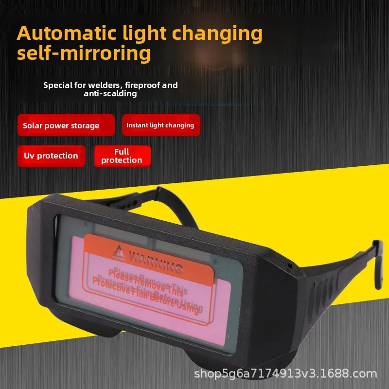 

Welding Glasses Automatic Dimming Solar Anti-strong Light UV Welding Goggles for Welders' Labor Insurance
