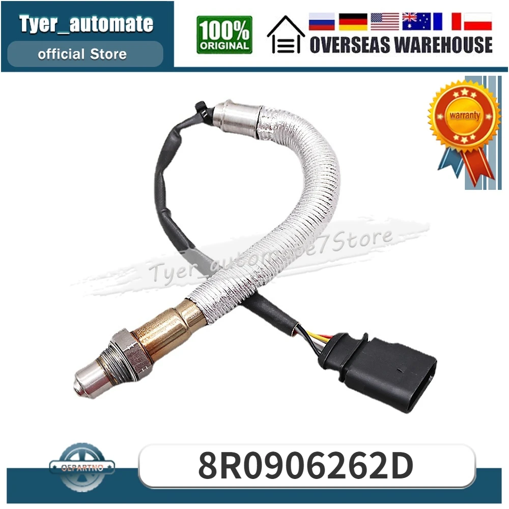 8R0906262D Downstream 5-Wires Oxygen Sensor FOR AUDI A4 A5 Q5 Q7 BENTLEY CONTINENTAL VOLKSWAGEN BEETLE JETTA PASSAT