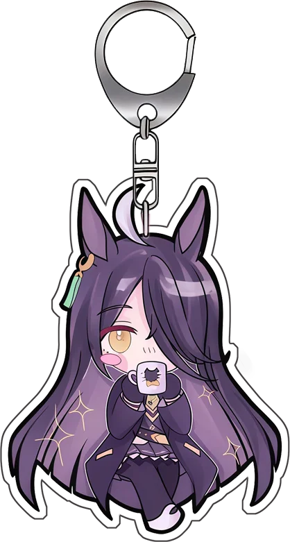 5Cm Acrylic Keychain Pendant for PrettyDerby Oguri Cap Rice Shower Anime Peripheral Acrylic Keychain Backpack Pendant Decorative