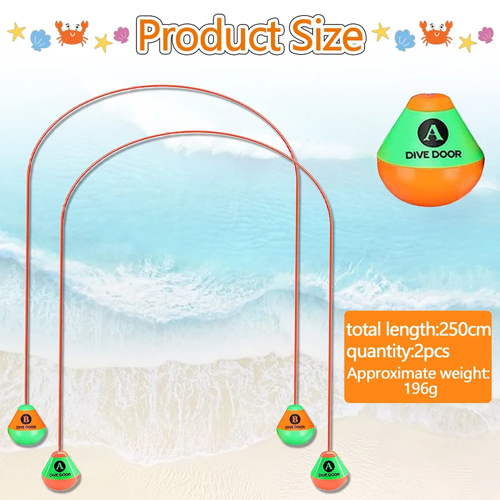

Diving Pool Toys Set Body Exercise Through Door Diving Ring PVC Swim Through Door Toys Best Gift for Kid Child