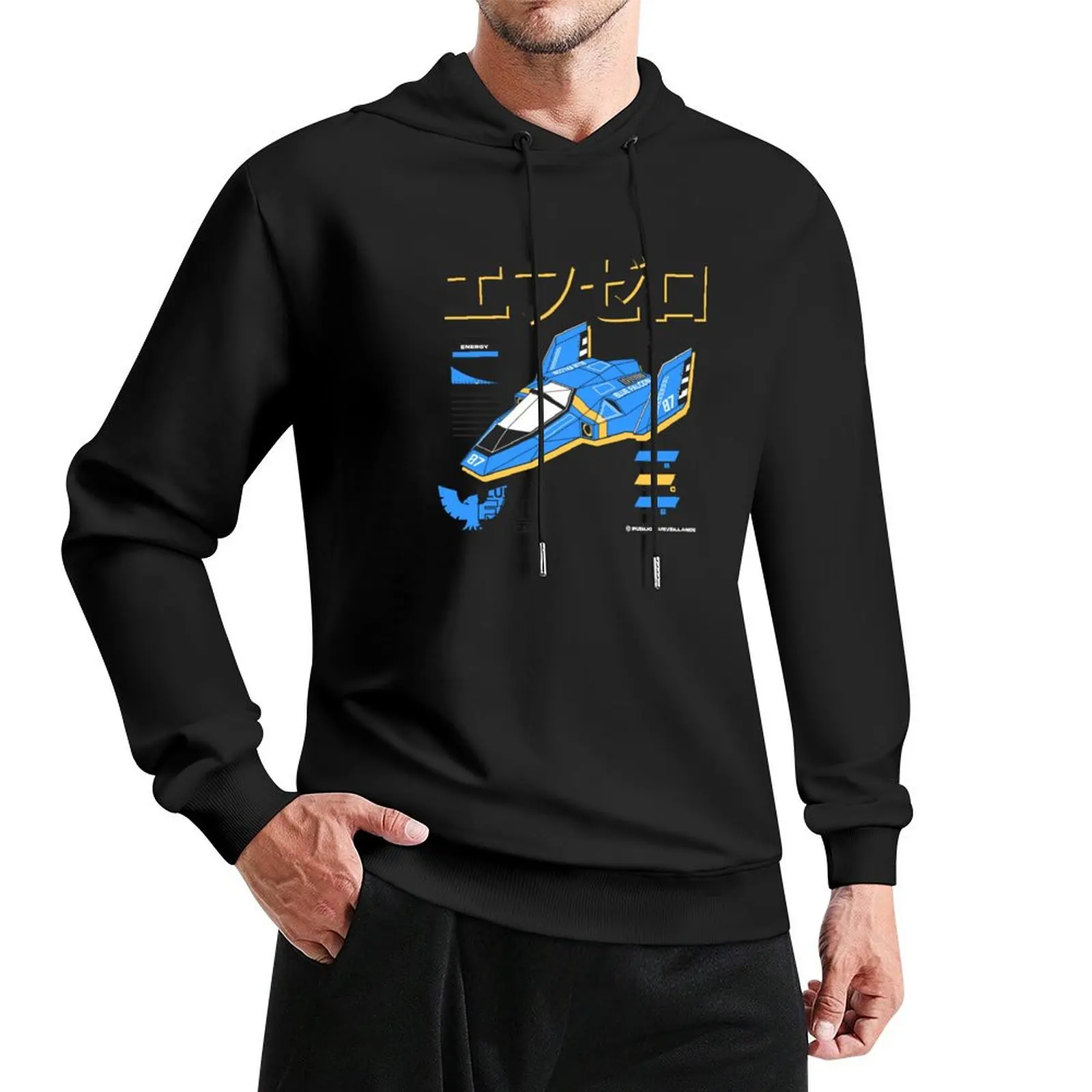 

BLUE FALCON Pullover Hoodie streetwear men men wear men's clothing hoodie graphic