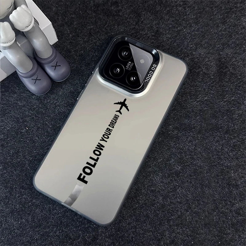 حافظة هاتف شعبية للطائرة لهاتف XiaoMi 15 14 13 12 11 Pro Ultra Laser Hard PC + حافظات من البولي يوريثان الحراري-H367