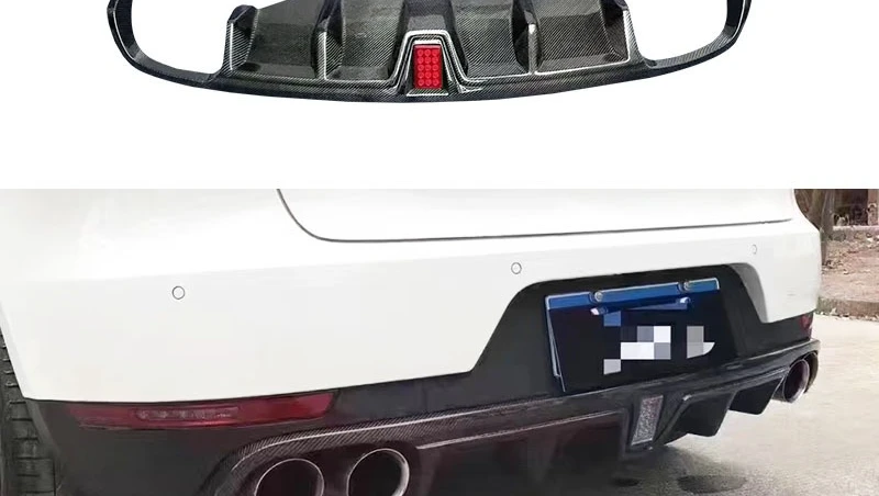 

For Porsche Macan Carbon Fiber Rear Lip Retrofit Rear Bumper Tail Lip Light Diffuser Car Surround
