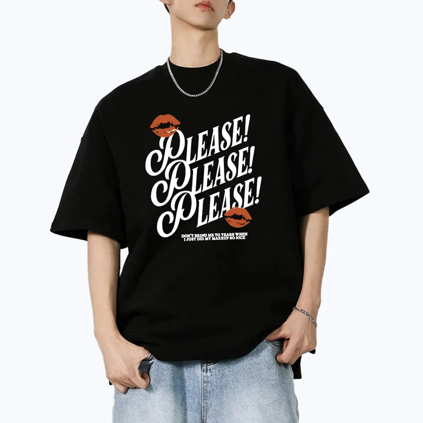 

Summer Hot sale Sabrina Carpenter Please Please Please Oversized T-Shirt 100% Cotton Women Men short sleeve t-shirts Unisex Tops