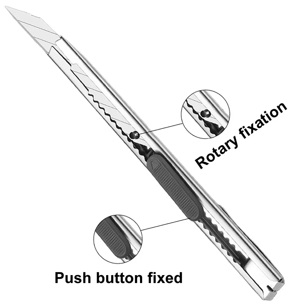 1/5/10 قطعة سكّين متعدّد الاستخدامات الفولاذ المقاوم للصدأ ورقة قطع صندوق أدوات القطع عدة شفرات عدم الانزلاق Unboxing سكين الحرف اليدوية نحت أدوات