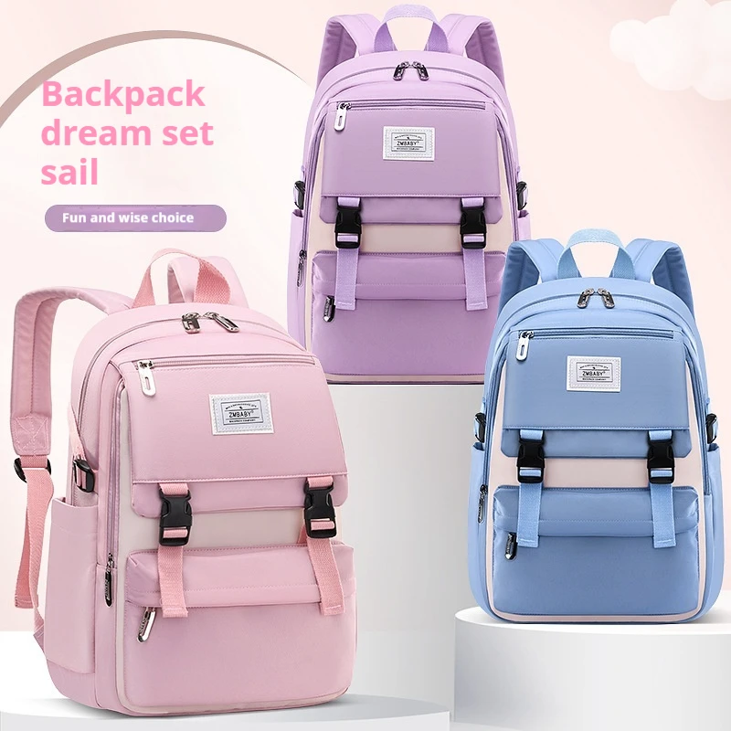 

Sesame Baby's New Elementary School Backpack For 6-12 Years Old Lightweight Backpack For Boys And Girls Children's Backpack