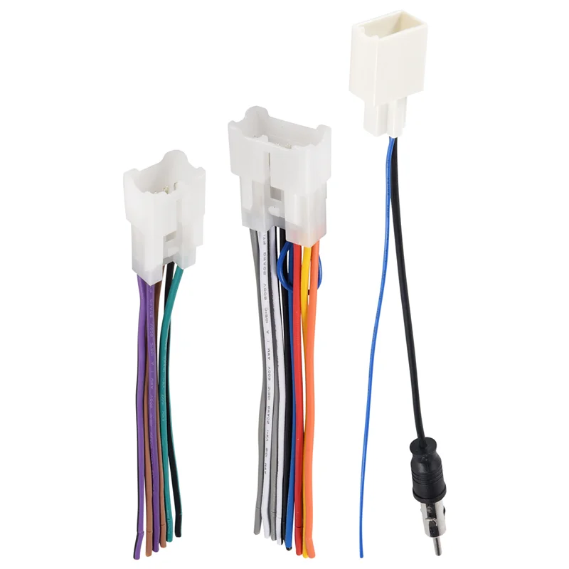 Pop Car Stereo CD DVD Wiring Harness For TOYOTA With Antenna Adapter Cable