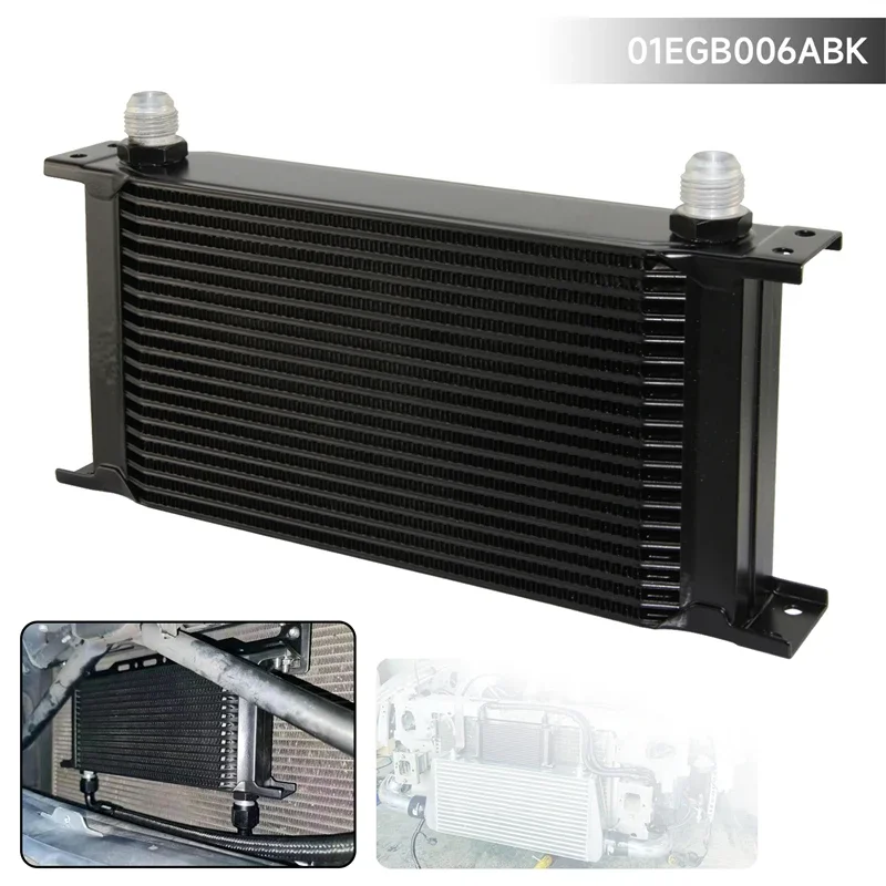 

Алюминиевый масляный радиатор AN10, 19 рядов, 248 мм, 7/8 "-14 UNF, универсальная трансмиссия двигателя, стиль MOCAL, черный/серебристый