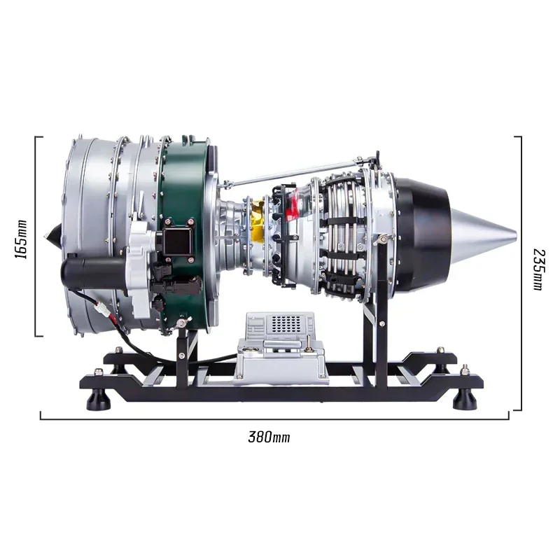 TAO Twin Spool Turbofan Engine Kits Assembly Toys 1/10 Electric Aircraft Engine Model Aviation Turbofan Engine Toy