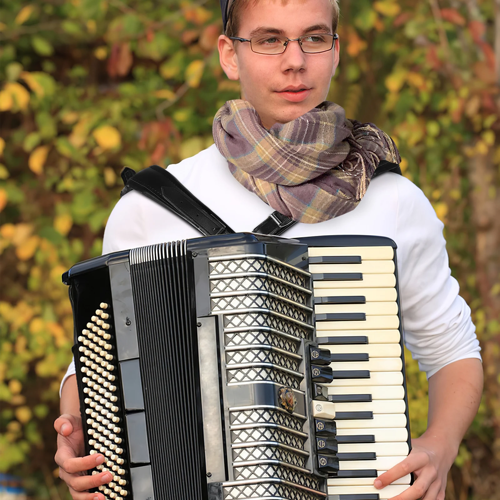 

Accordion Strap Black Comfortable Belt Adjustable Length For Accordions Universal Shoulder Straps Long Lasting Use Easy