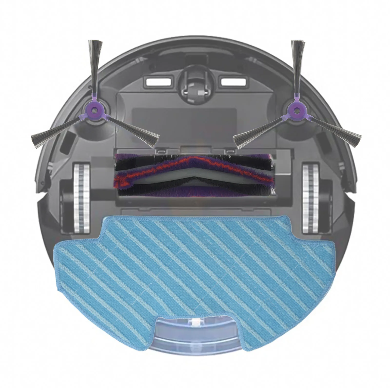 Side Brushes Roller Brush Vacuum Cleaner Filters For Samsung for powerbot-e Mop Cloths Parts Replacement Practical