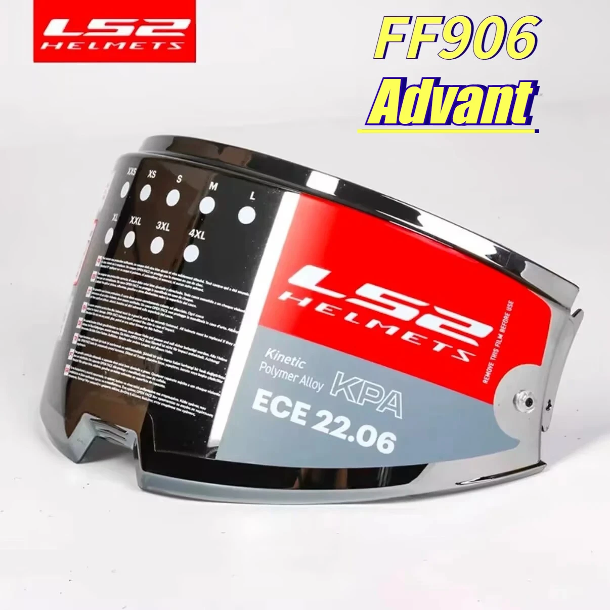 オリジナル LS2 FF906 オートバイヘルメットバイザーレンズ LS2 FF906 高度なフリップアップフルフェイスヘルメットオリジナル防曇ステッカー