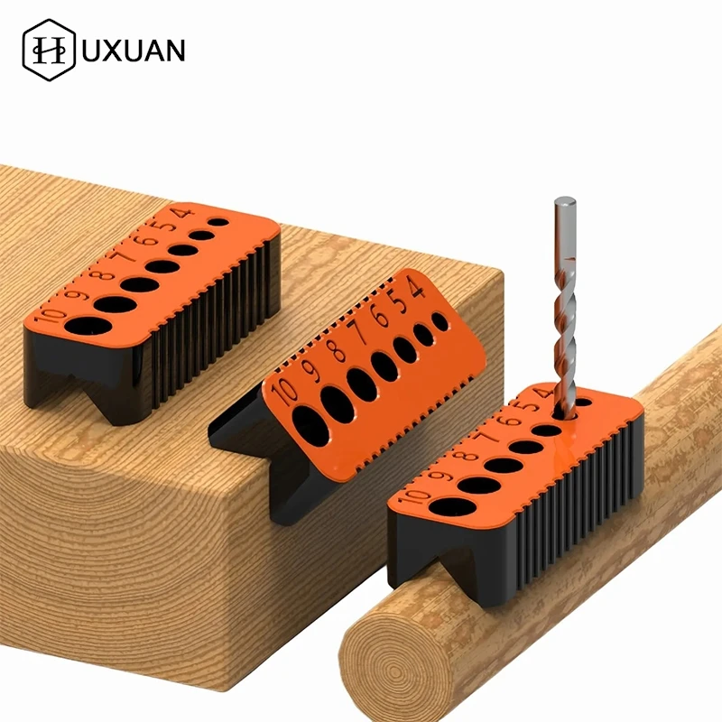 

Подходит для сверл диаметром от 4 до 10 мм. Направляющая для сверл можно использовать повторно в качестве деревообрабатывающего метрического прецизионного сверлильного инструмента.