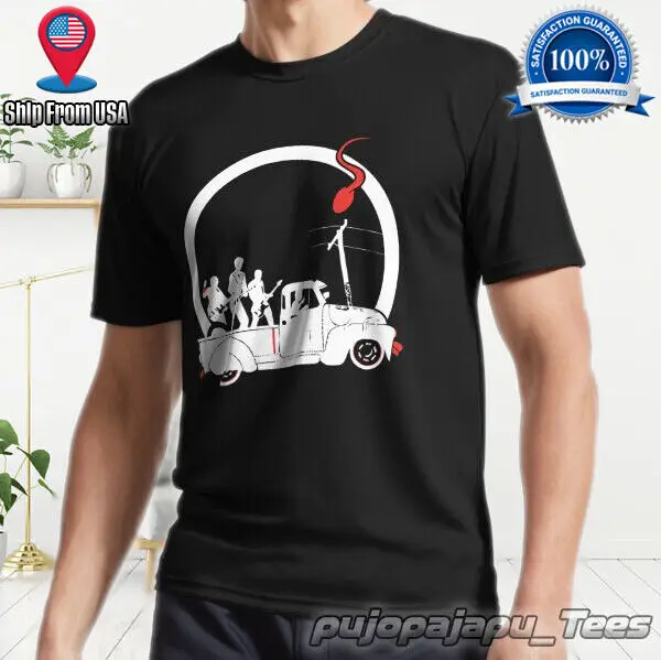 Qotsa Amerikaanse Grappige Logo Katoenen Heren T-Shirt S-5xl