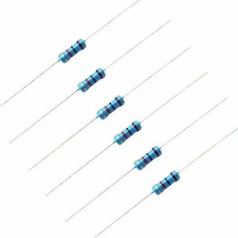 100pcs Metal Film Resistors 1/2 Watt 0.5W 10 12 15 18 20 22 24 27 30 33 36 39 43 47 51 56 62 68 75 82 91 K R E Ohm