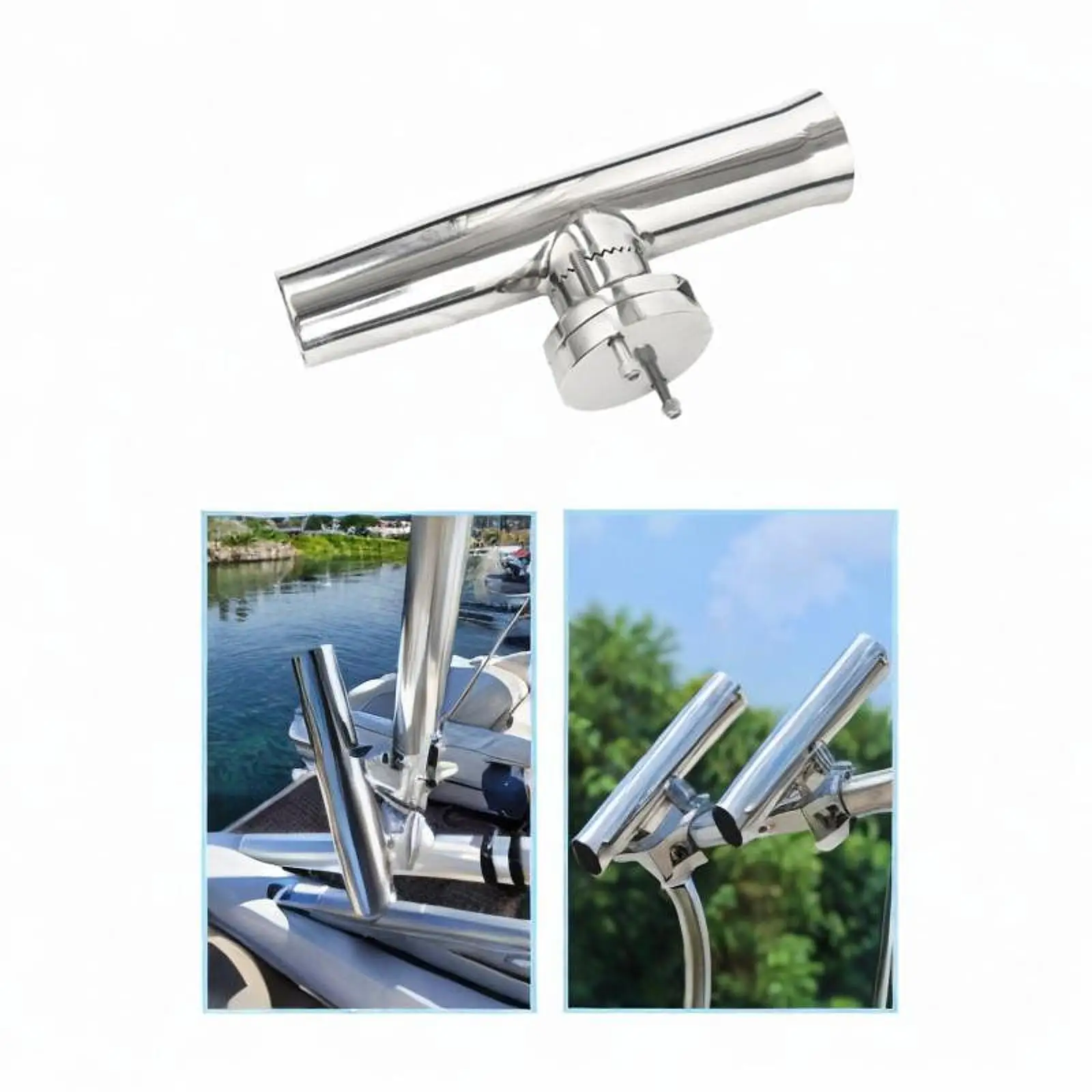 

Boat Fishing Rod Holder for Yacht with Drain Holes Fishing Pole Holder