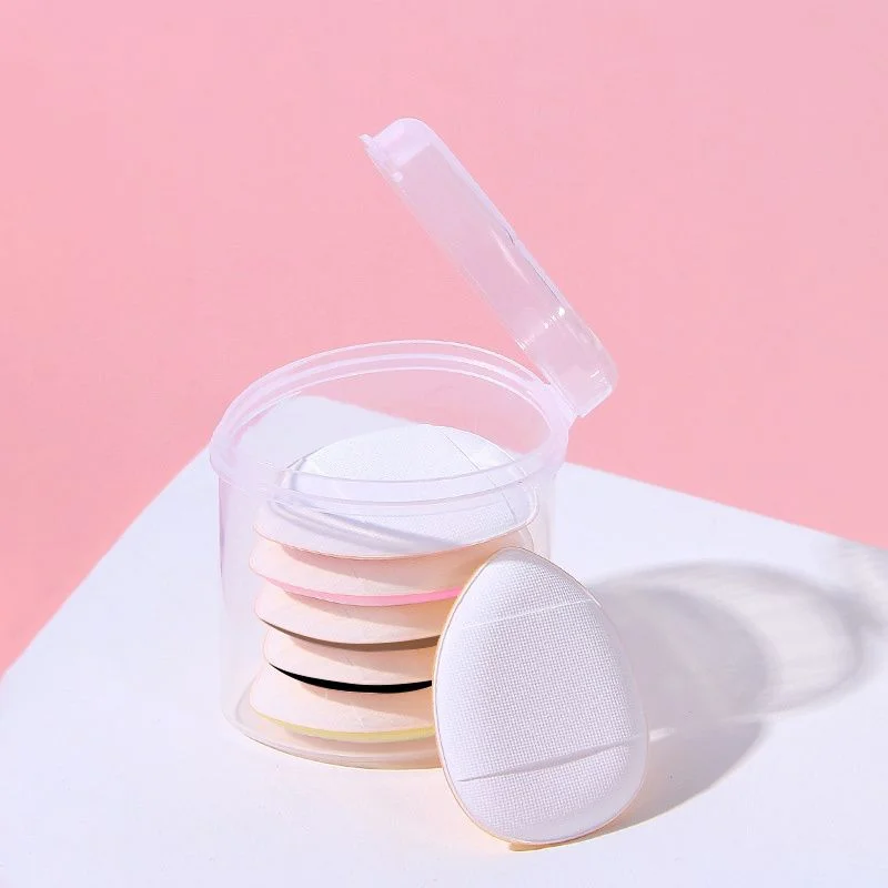 Mini set di soffio di polvere per la punta delle dita (rosa) - Cuscinetti per dita in spugna per applicatore di fondotinta e correttore di precisione ​