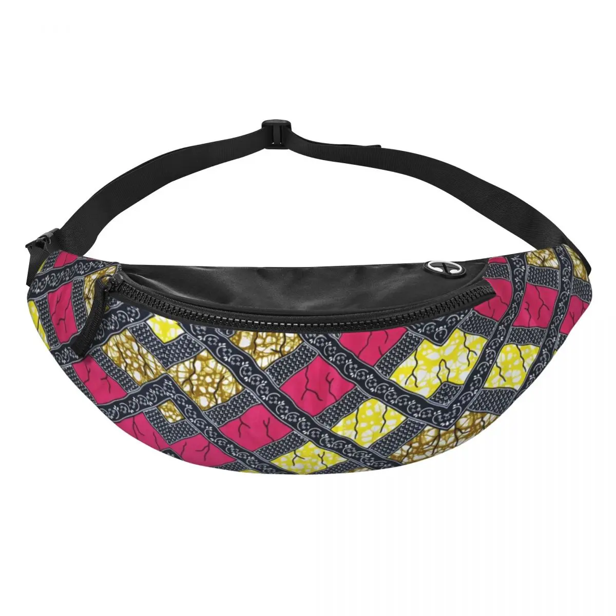 Stylish And Unique African Ankara Fanny Pack for Men Women Africa Ethnic Crossbody Waist Bag Cycling Camping Phone Money Pouch