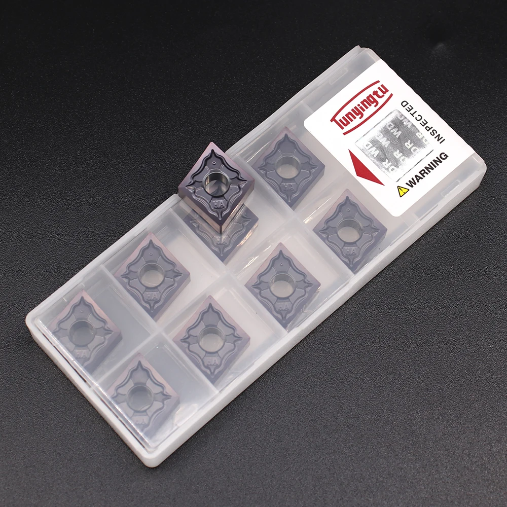 100pcs cnmg120404 ha 1125カーバイドブレードCNmg 120408高品質外部ターニングツールステンレス鋼回転インサート