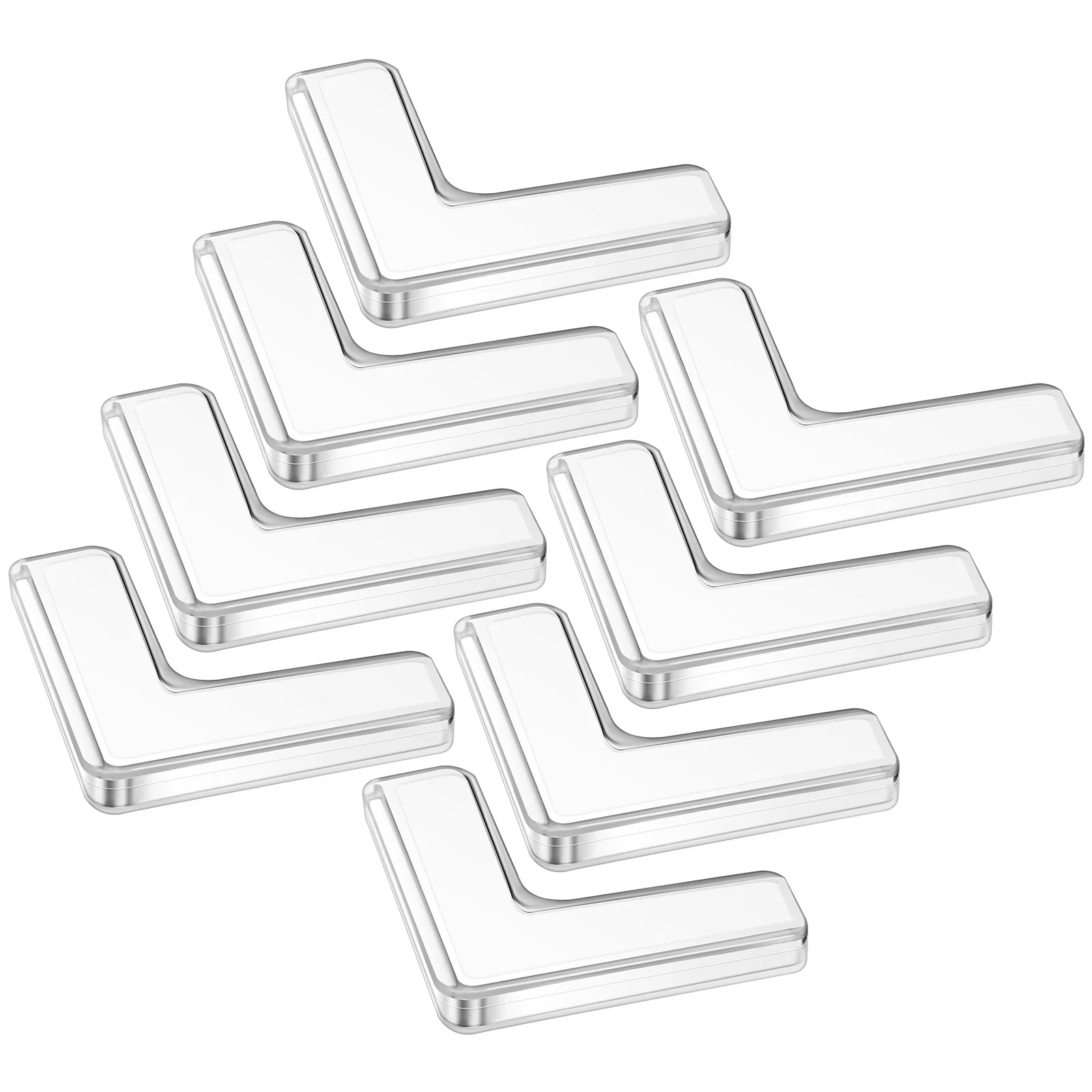 8 قطعة حشوات للزوايا المضادة للتصادم حافة لينة الوفير لطاولة أثاث نافذة الطفل سلامة الزاوية يغطي ديكور غرفة مكتب المنزل #1