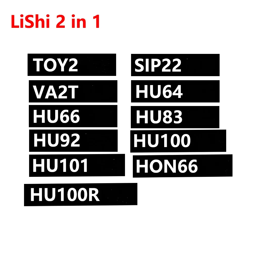 Lishi 2 in 1 tool TOY2 VA2T SIP22 HU64 HU66 HU83 HU100 HON66 HU92 HU100R HU101 2 IN 1 TOOL