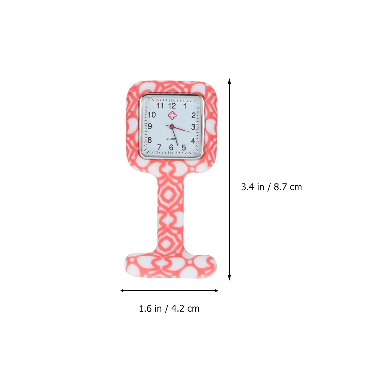 Montre d'infirmière en Silicone, montre de poche carrée médicale Portable pour médecins et infirmières, numéro clair, heure précise, cadeau aléatoire