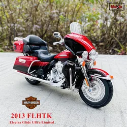 Maisto 1:12 harley motorcycle 2013 FLHTK Electra Glide Ultra Limited Die Cast Vehicles Collectible Hobbies Motorcycle Model Toys