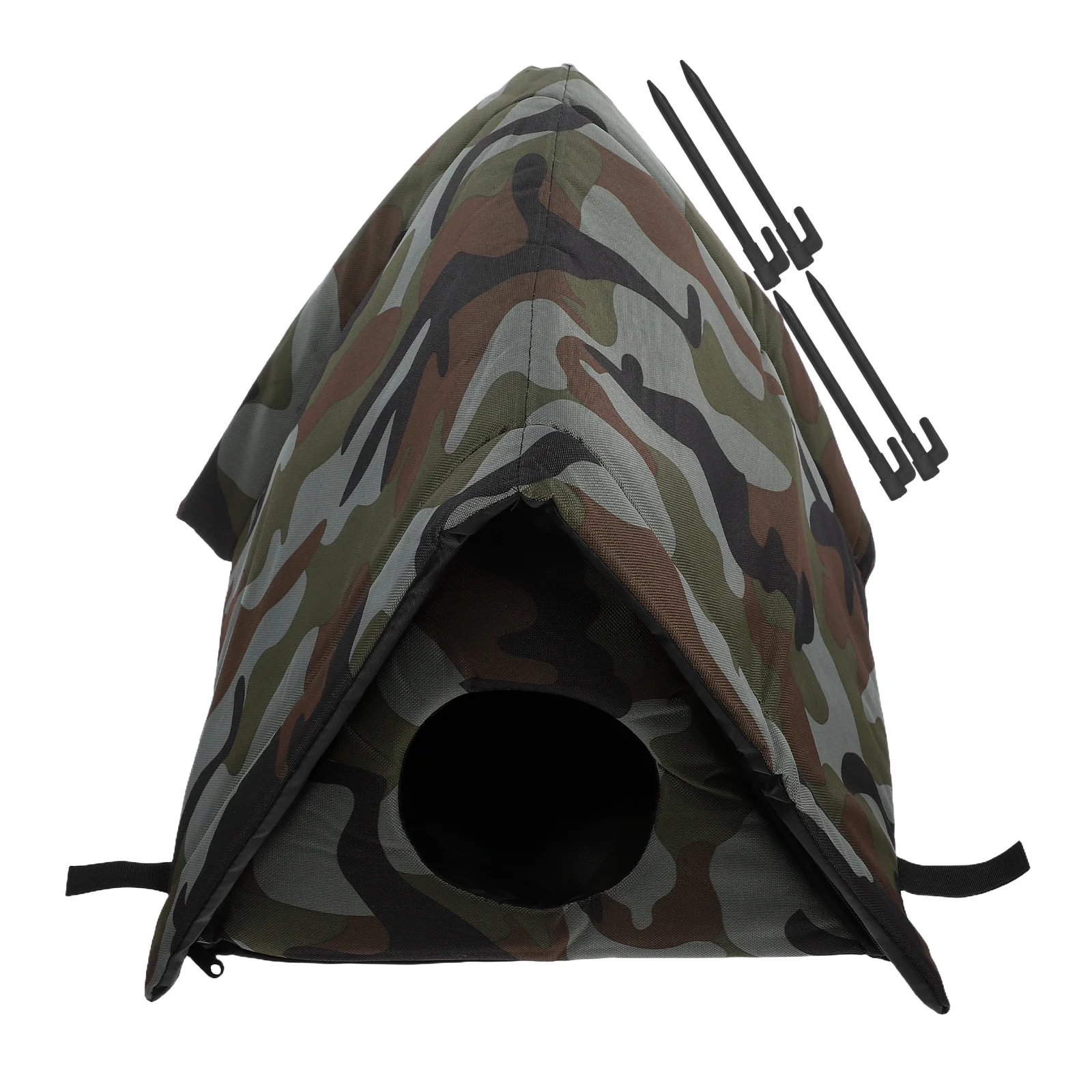 

Outdoor Cat Weatherproof Insulated Shelter For Stray Pet Cats Elevated Waterproof Design All-Weather Use Cat Nest