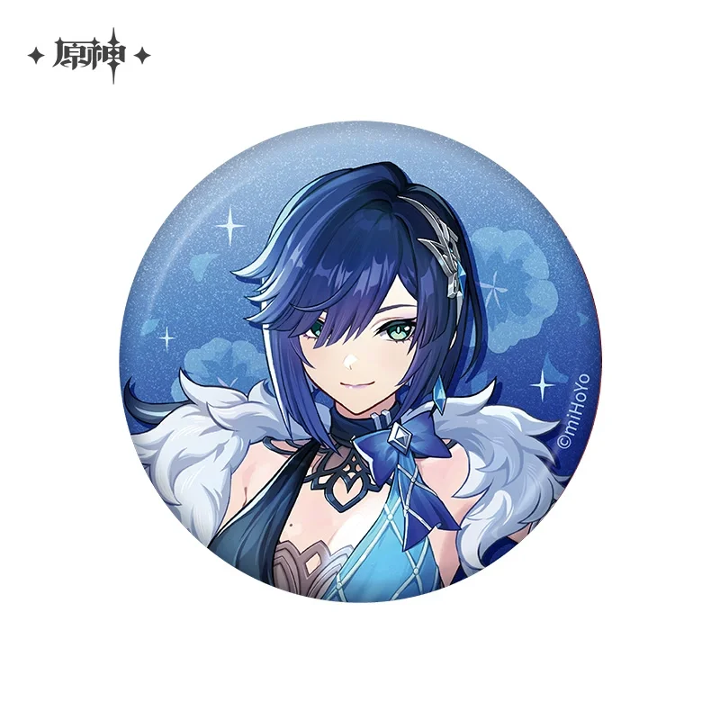 Sunsyea Genshin Impact 공식 상품 miHoYo 오리지널 테마 시리즈 배지 아크릴 스탠드 Ayaka Diluc Klee Kaeya Keqing Hu Tao