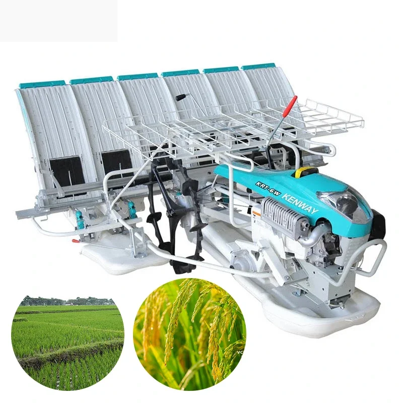 Factory Wholesale Rice Transplanter Tyre Rice Transplanter Machine Home Use 2 Rows Walking Transplanter Rice Planting Machine