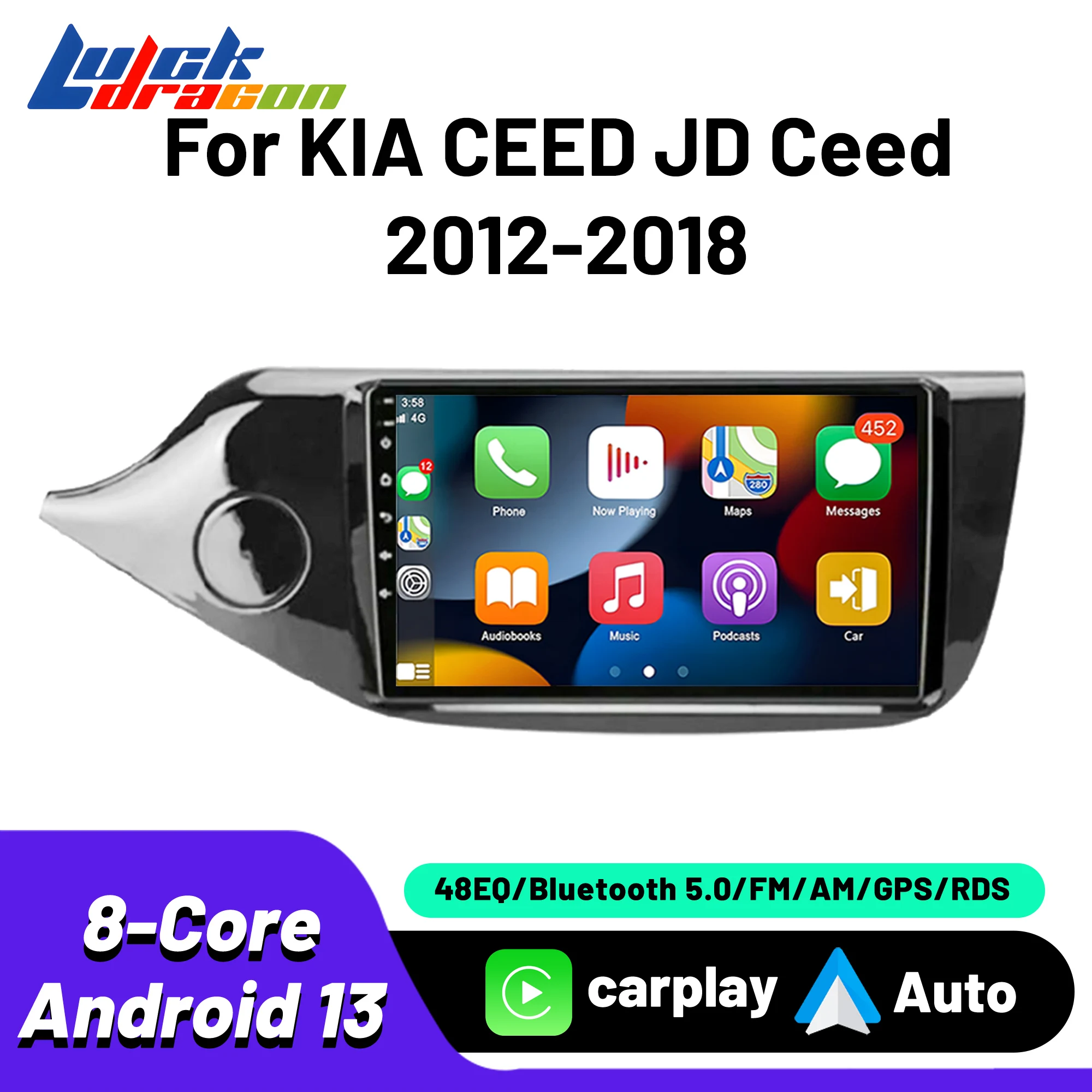 Android 13 Car Radio For KIA CEED JD Ceed 2012-2018 Multimedia Automotive Carplay Android Auto Wireless 8Core Audio Car Stereo